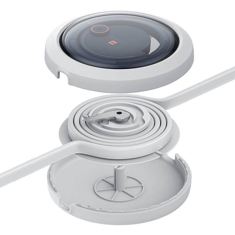 3-in-1 Baseus Free2Draw USB to M+L+C 100W cable, 1.1 m (white) - Image 3