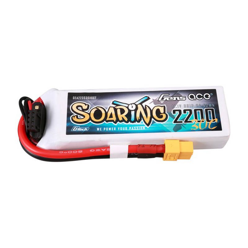 Gens ace G-Tech Soaring 2200mAh 11.1V 30C 3S1P Lipo Batte - Image 3