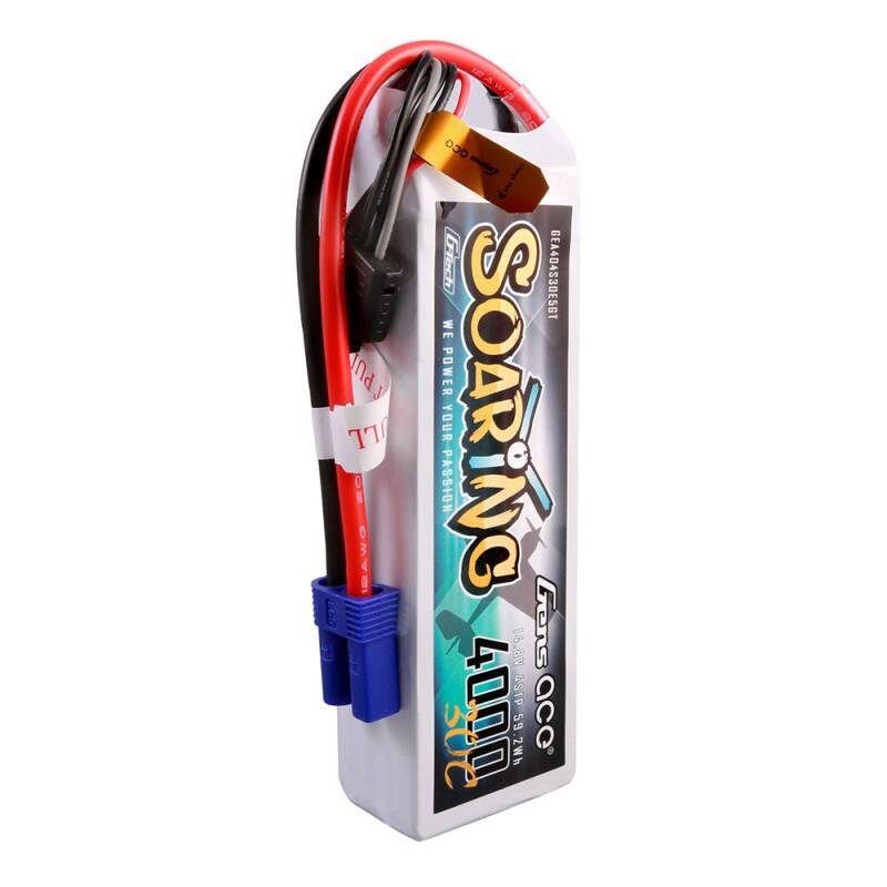 Gens ace G-Tech Soaring 4000mAh 14.8V 30C 4S1P Lipo Battery - Image 2