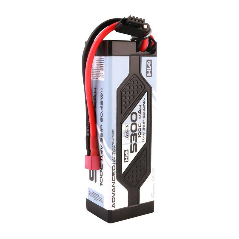 Gens ace Advanced G-Tech 5300mAh 11.4V 3S1P 100C HV car Lipo Battery Pack Hardcase with Deans Plug - Image 4