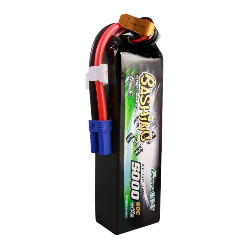 Gens ace G-Tech 5000mAh 14.8V 4S1P 60C Lipo Battery Pack with EC5 Plug-Bashing Series - Image 4