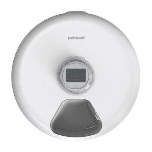 Petwant F19L automatic 6-chamber feed dispenser (white)