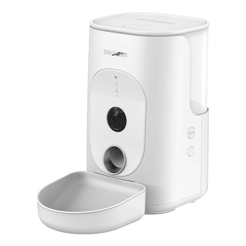 Dogness F15 WiFi 4L smart food dispenser with camera with plastic bowl (white) - Image 2