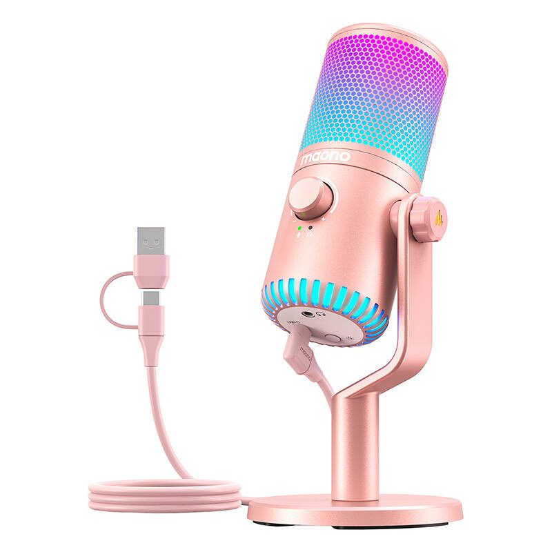 Maono DM30RGB Microphone Pink - Image 2