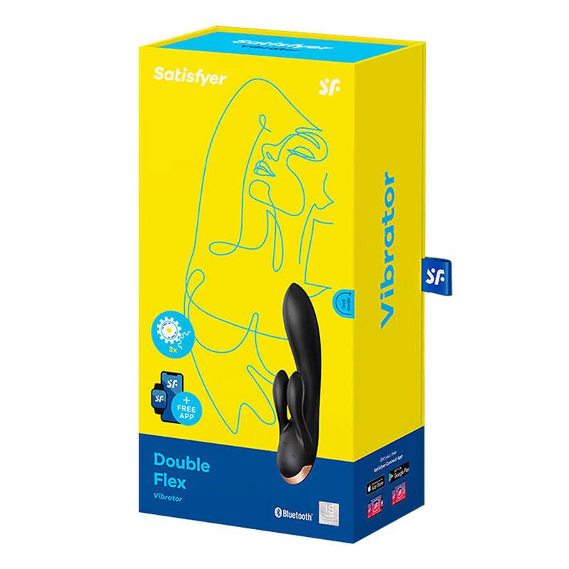 Vibrator Satisfyer Double Flex with App (Black) - Image 6