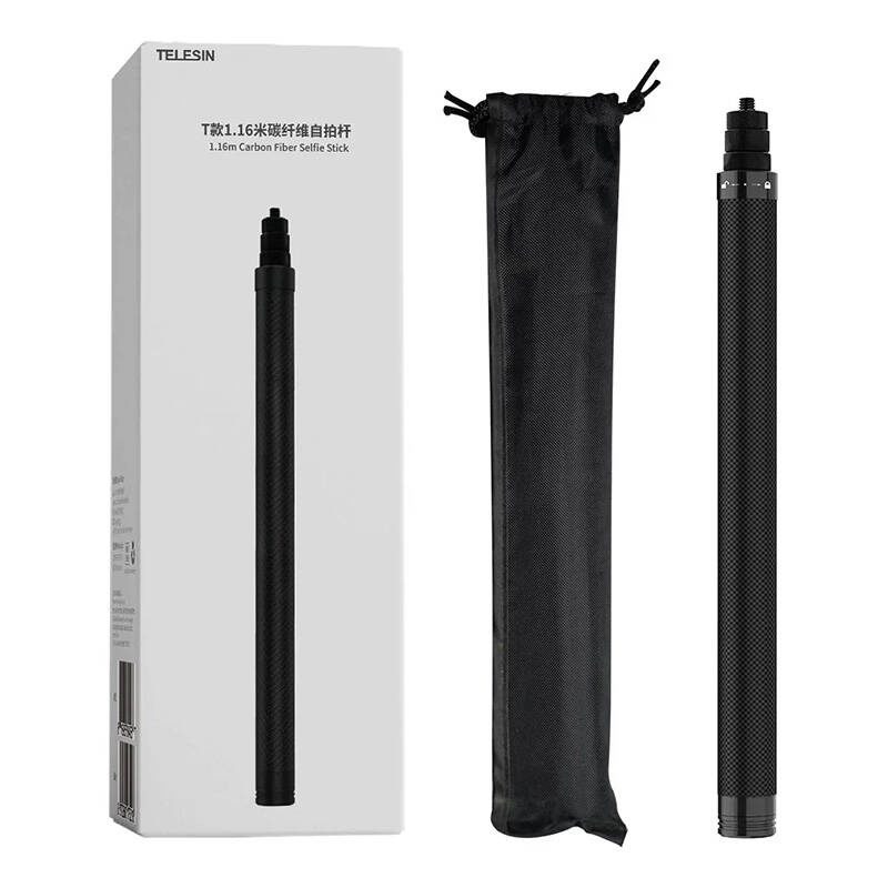 1.16m long Telesin carbon fiber selfie stick for sports cameras - Image 4
