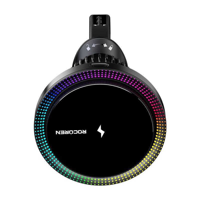 Rocoren RCZJ-XK01 wireless car charger, 15W (black) - Image 4