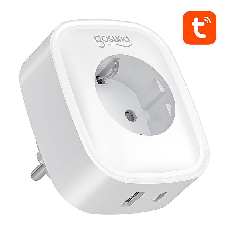 Gosund SP6 16A USB-C 20W Tuya smart WiFi/Bluetooth socket - Image 2