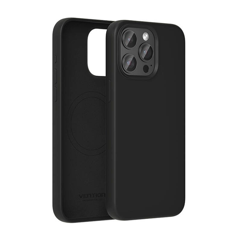 Vention KUFB0-30 Silicone Case for iPhone 15 Pro (black) - Image 3