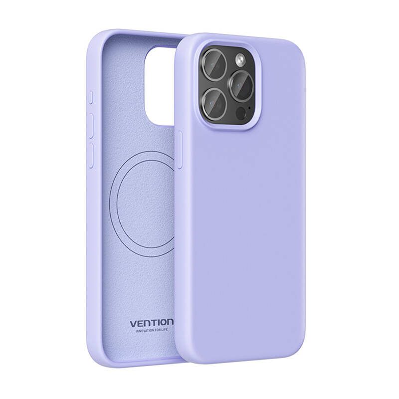 Vention KUFV0-30 Silicone Case for iPhone 15 Pro (purple) - Image 2