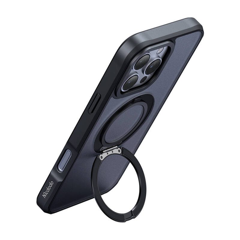 McDodo PC-4933 MagSafe case for iPhone 16 Pro Max with stand (black) - Image 2