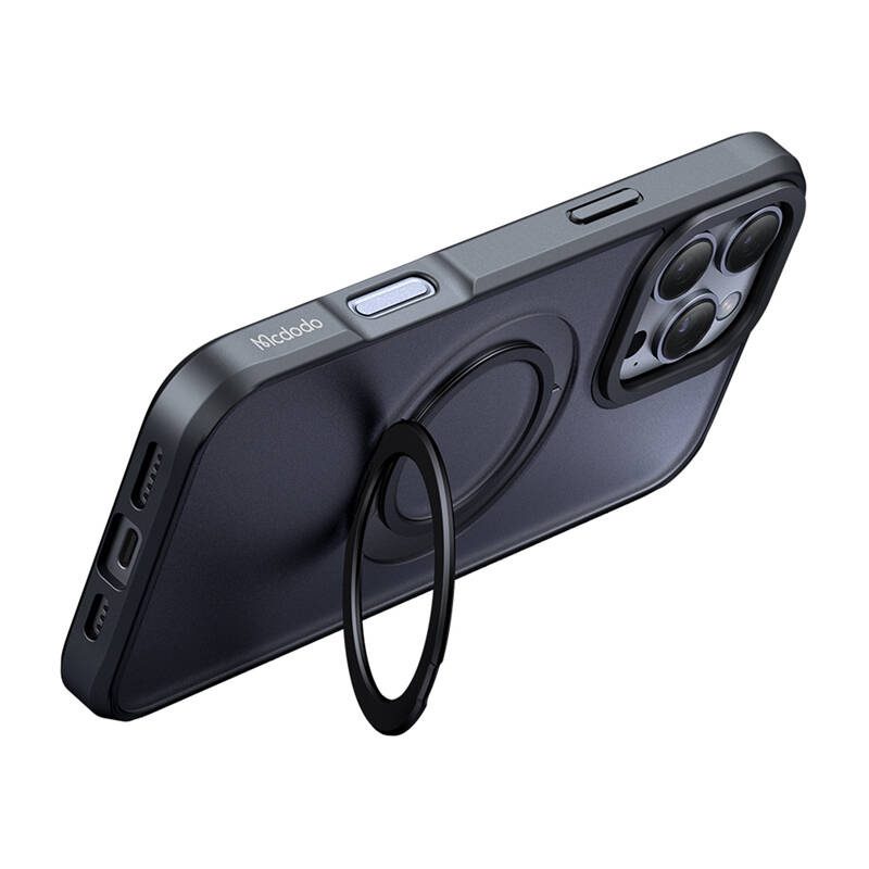 McDodo PC-4933 MagSafe case for iPhone 16 Pro Max with stand (black) - Image 3