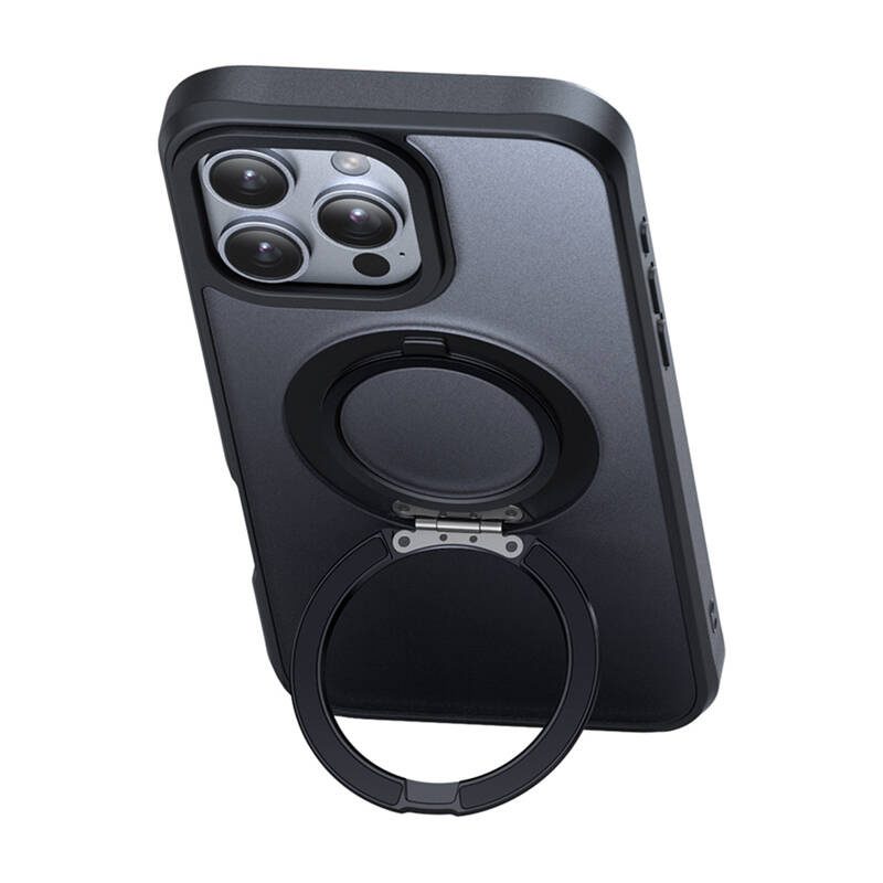 McDodo PC-4933 MagSafe case for iPhone 16 Pro Max with stand (black) - Image 5