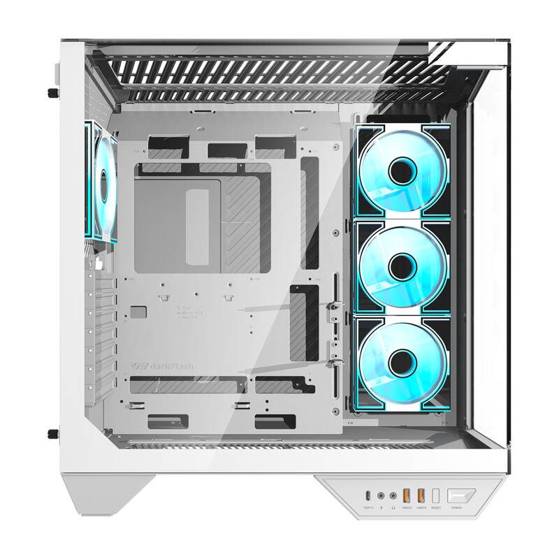 Darkflash DY470 computer case (white) + 4 fans - Image 2