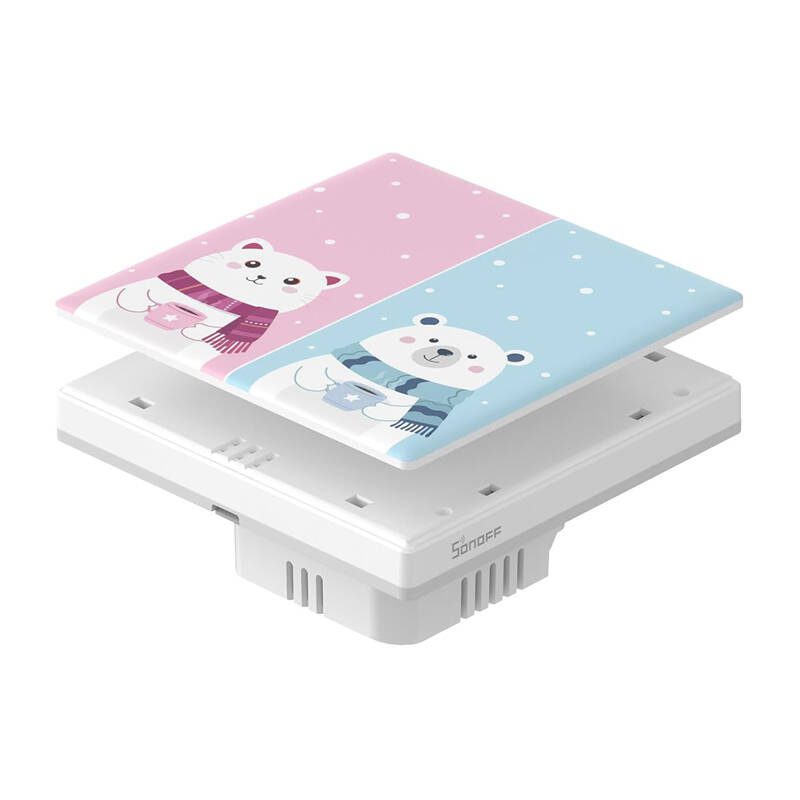 Decorative cover / cap for T5 SONOFF Cartoon 2C touch switch - Image 4
