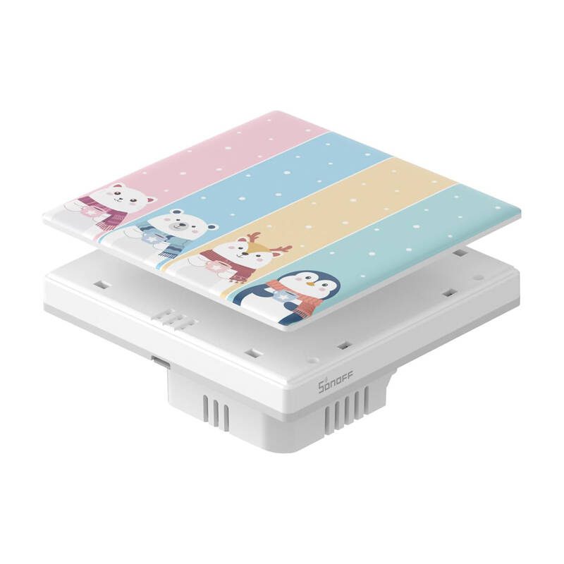 Decorative cover / cap for the T5 SONOFF Cartoon 4C touch switch. - Image 4