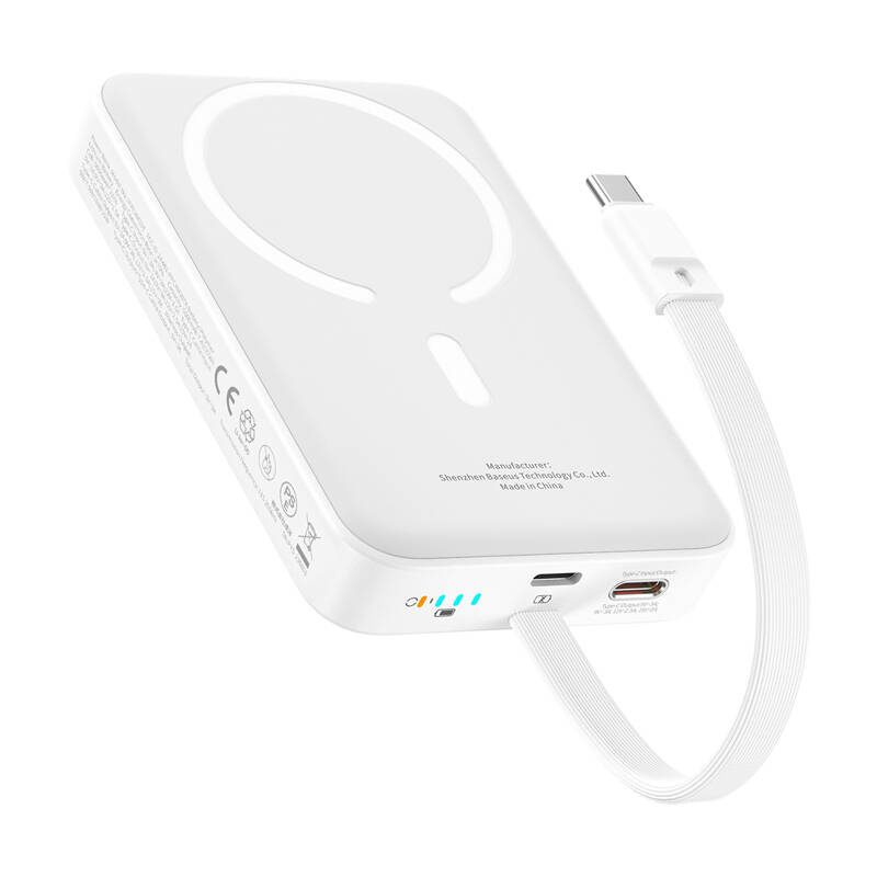 Baseus Mini 10000mAh 30W Magnetic Powerbank (white) Bayern Edition - Image 2