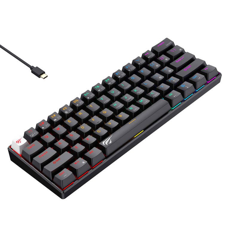 Havit KB903L wired mechanical / gaming RGB keyboard (black) (QWERTY) - Image 3