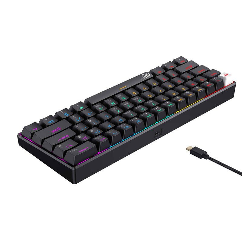 Havit KB903L wired mechanical / gaming RGB keyboard (black) (QWERTY) - Image 4