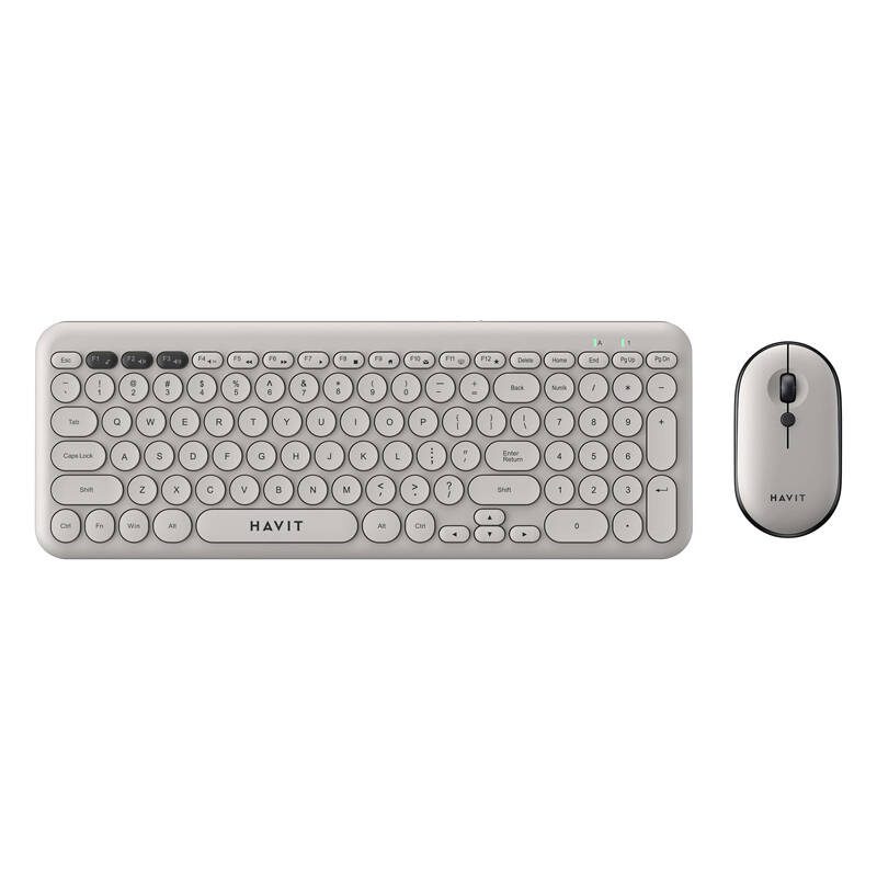Havit KB254GCM wireless 2-in-1 gaming set keyboard + mouse (grey) (QWERTY)