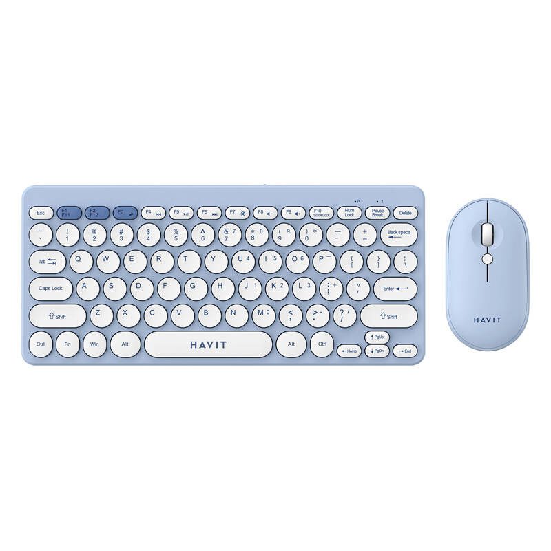 Havit KB279GCM wireless 2-in-1 gaming set keyboard + mouse (blue) (QWERTY)
