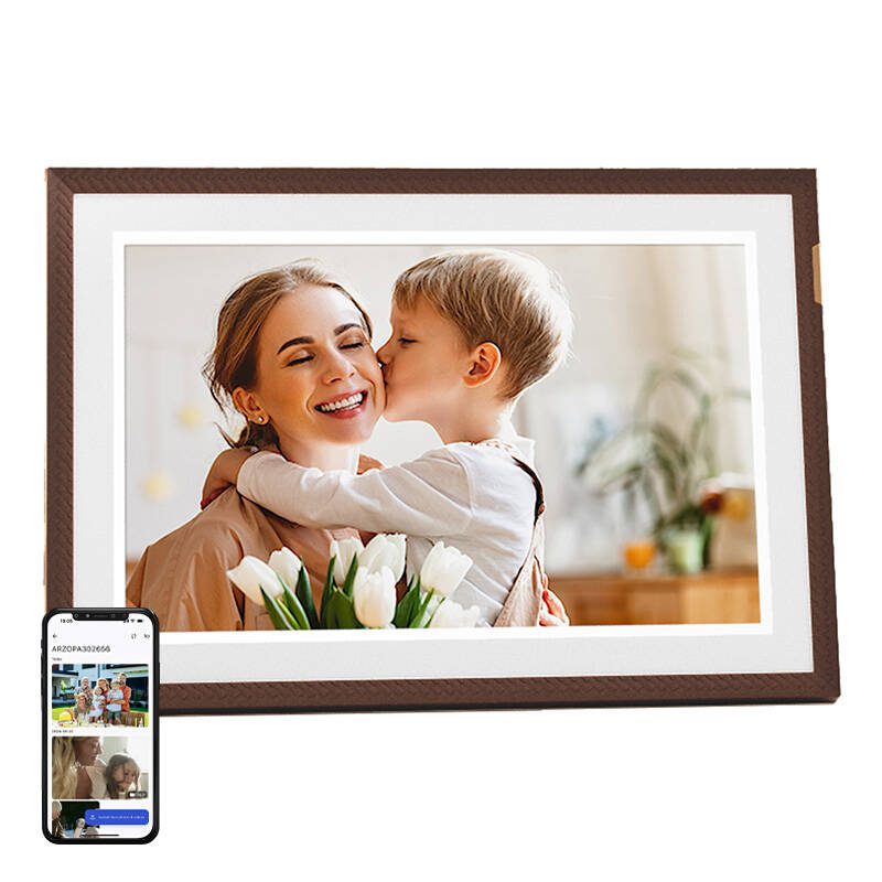 Arzopa D10 10.1" digital frame (dark brown) - Image 2