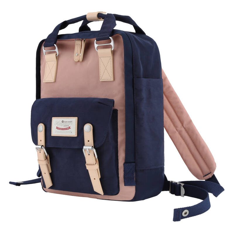 Himawari 188L 14'' laptop backpack (navy blue and pink) - Image 2