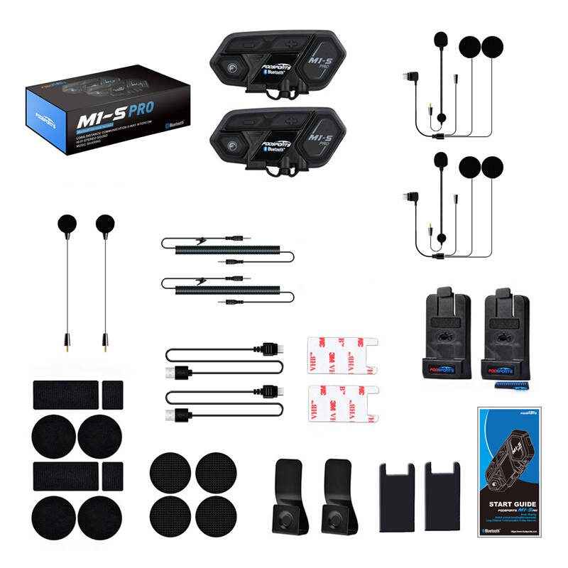 Fodsports M1-S Pro motorcycle intercom two-pack (black) - Image 3