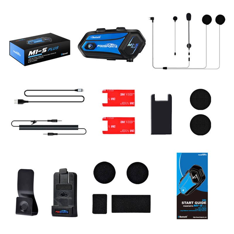 Fodsports M1-S Plus motorcycle intercom (black) - Image 2