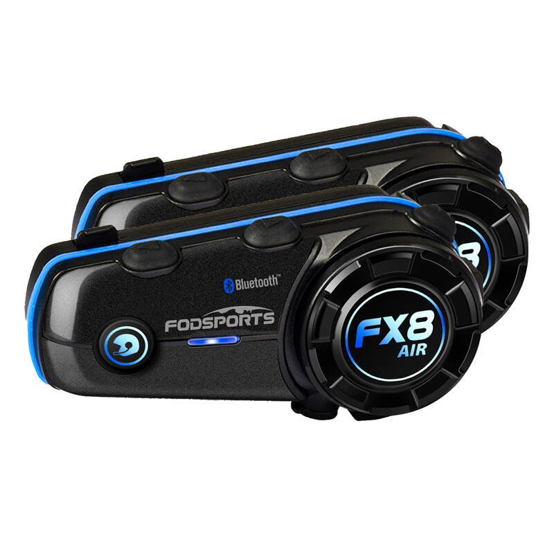 Fodsports FX8 Air motorcycle intercom two-pack (black) - Image 2