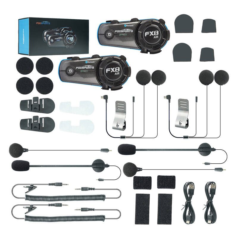 Fodsports FX8 Air motorcycle intercom two-pack (black) - Image 4