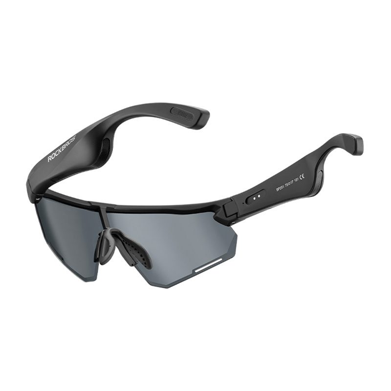 Rockbros SP251 Polarized Bluetooth Sunglasses (Dark) - Image 4
