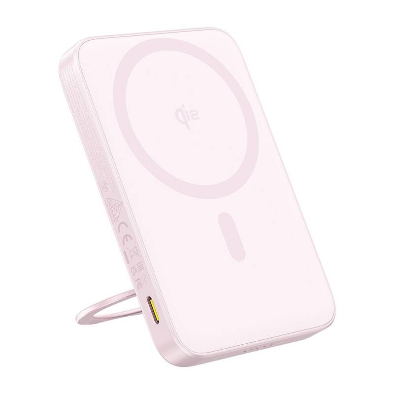 Baseus powerbank with stand PicoGo Qi2 5000mAh 20W (pink)
