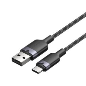 USB 2.0 A to USB-C 3A cable Vention CTNBF 1 M (black)