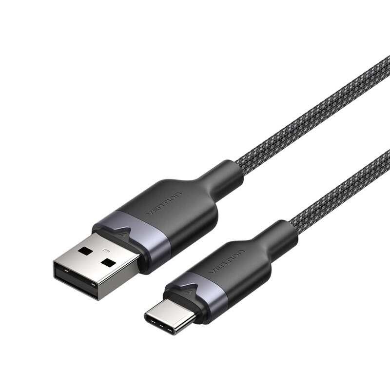 USB 2.0 A to USB-C 3A cable Vention CTNBH 2M (black)