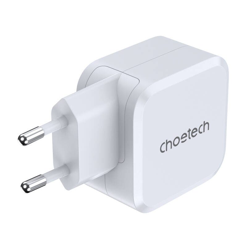 PD8007 USB-C PD45W power charger Choetech EU (white) - Image 3