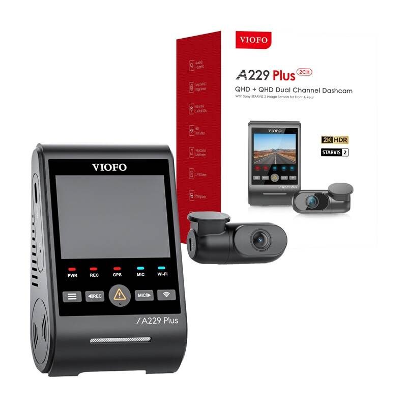 VIOFO A229 PLUS 2CH 2K + 2K WiFi, GPS