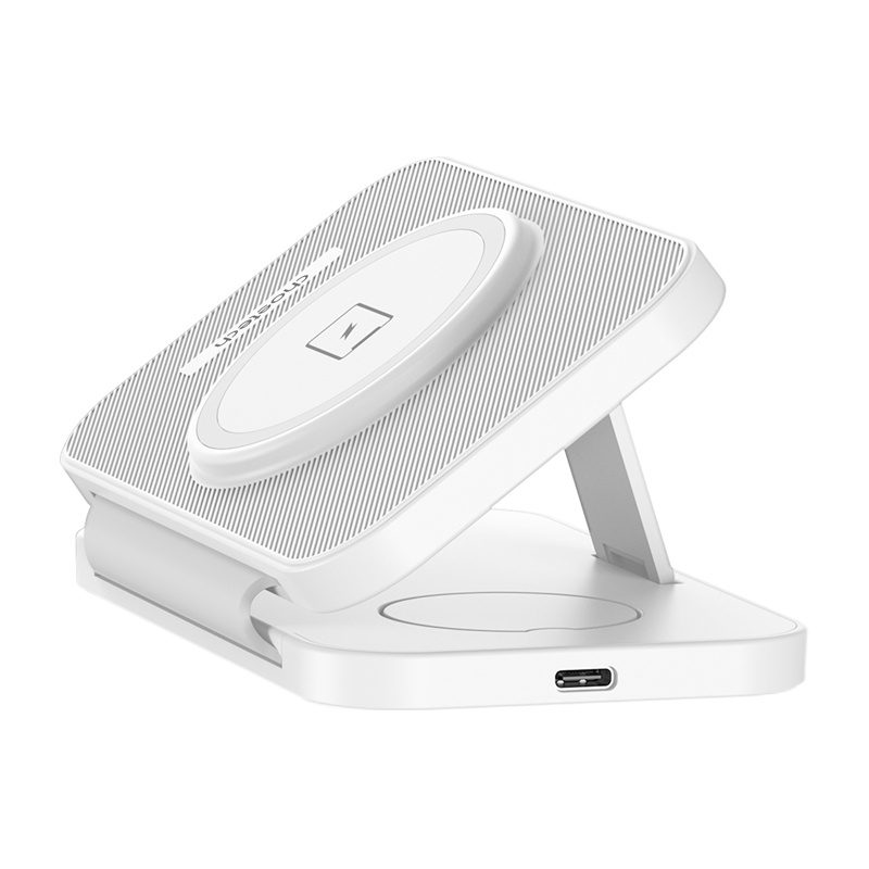Choetech T616-F 3-in-1 inductive charger (white) - Image 2
