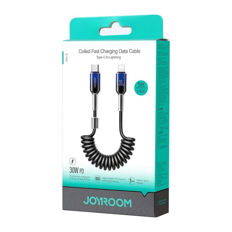 Cable USB-C Lightning Joyroom S-A43 30W 1,5m (black) - Image 2