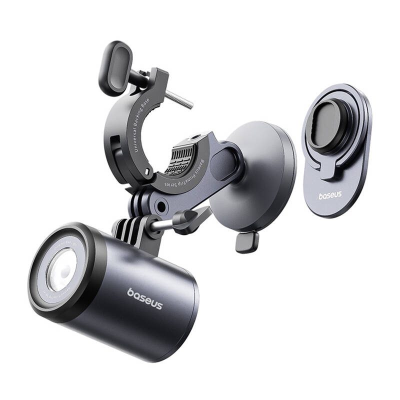 Baseus PrimeTrip 2-in-1 bike mount, phone holder + flashlight (black) - Image 4