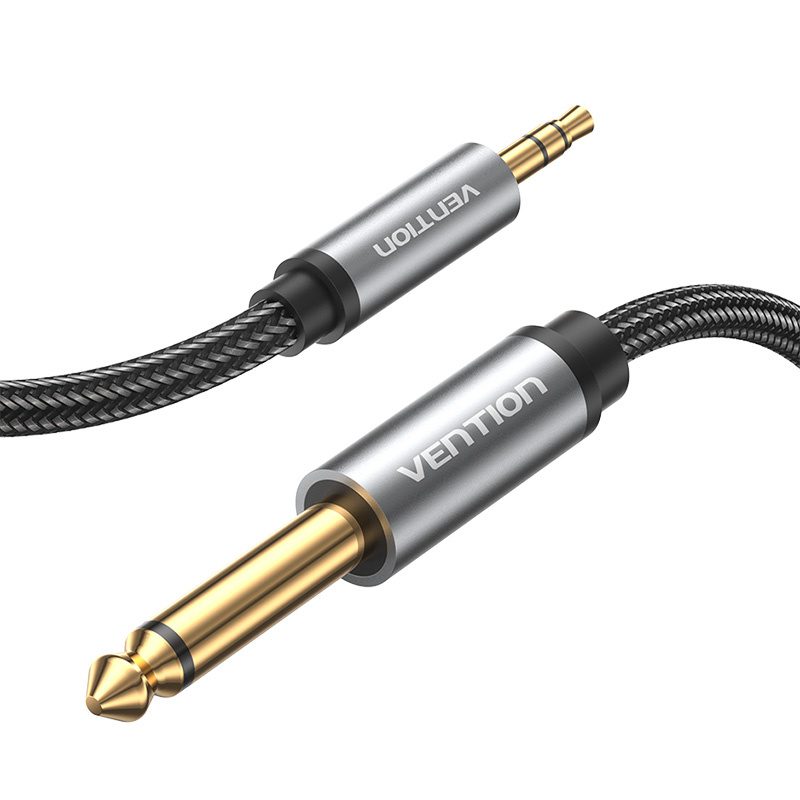 Audio cable mini jack 3.5mm male to jack 6.35mm male Vention BCYHL 10m - Image 3