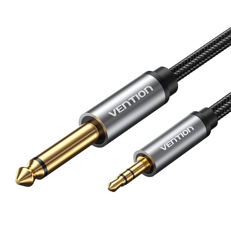 Audio cable mini jack 3.5mm male to jack 6.35mm male Vention BCYHL 10m - Image 2