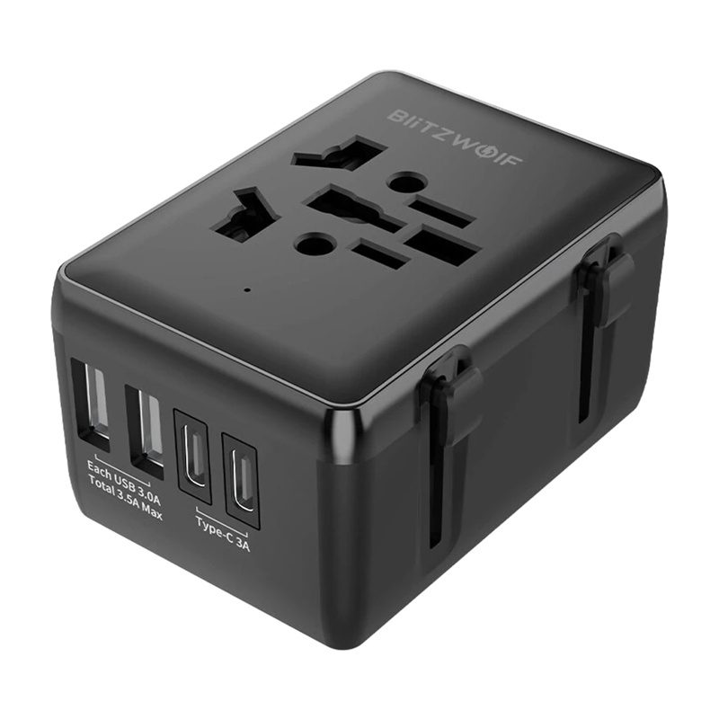 Blitzwolf BW-TA1 4-in-1 Travel Adapter 2xUSB + C + PD 20W - Image 2