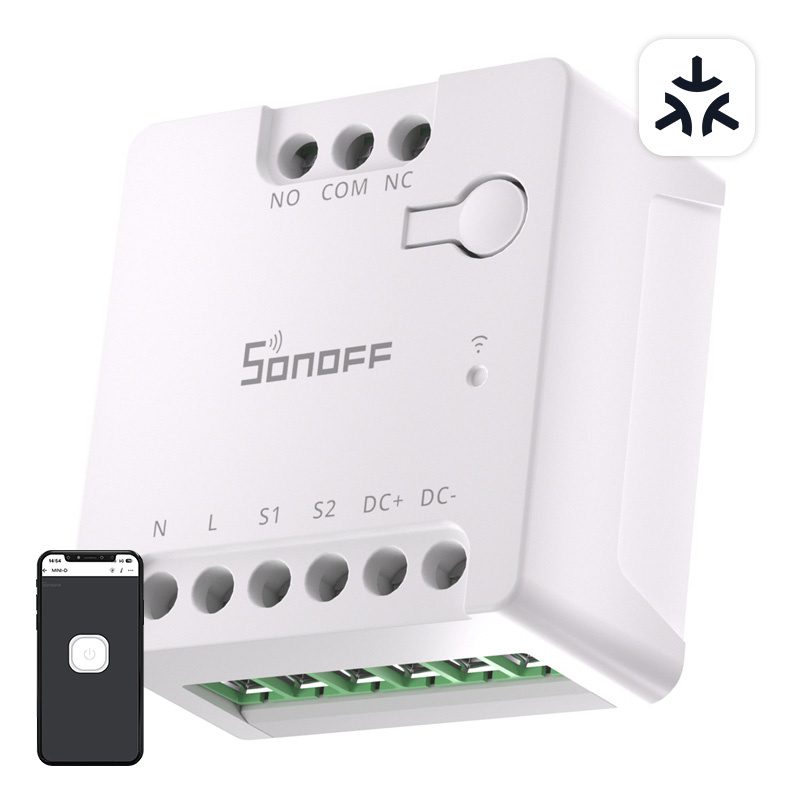 SONOFF MINI-D Smart WiFi Matter Switch (AC/DC 12-48V, dry contact)