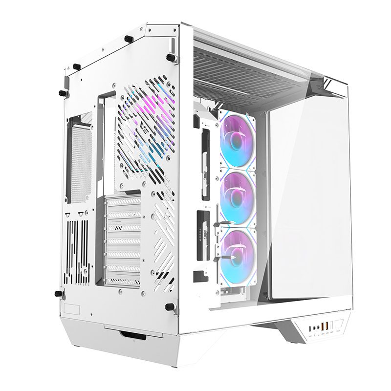 Darkflash DY470 computer case (white) + 4 fans + GPU bracket - Image 2
