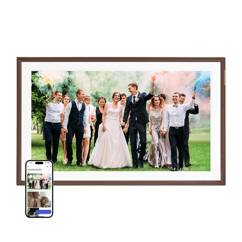 Arzopa D156 (brown) 15.6" digital photo frame - Image 2