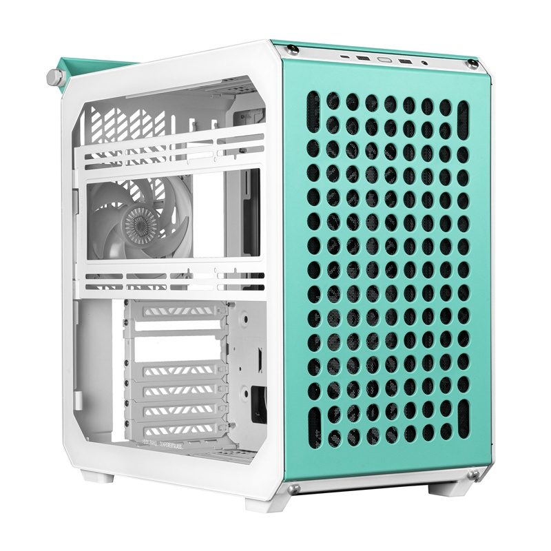 Cooler Master Qube 500 Flatpack Macaron computer case (green) - Image 3