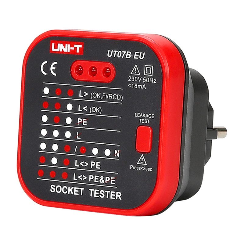 UNI-T UT07B-EU power outlet tester