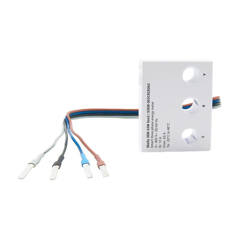 Shelly 3EM-63W Gen3 1/3-channel WiFi energy meter (wired model) - Image 3