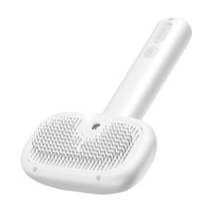 Rojeco hair grooming brush with steam function (white)